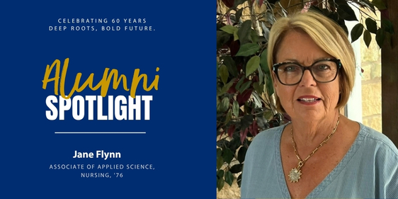 Headshot of Jane Flynn in alumni spotlight template